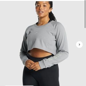 Gymshark Grey Cropped Sweater
